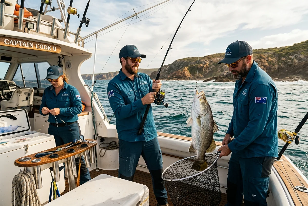 Charter fleet uniform programs at the dock