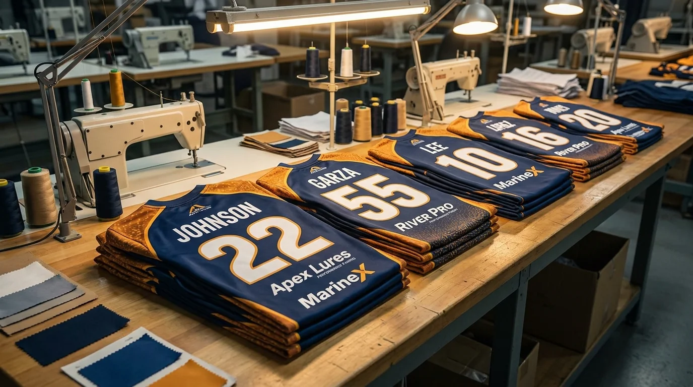 Tournament and team fishing apparel program
