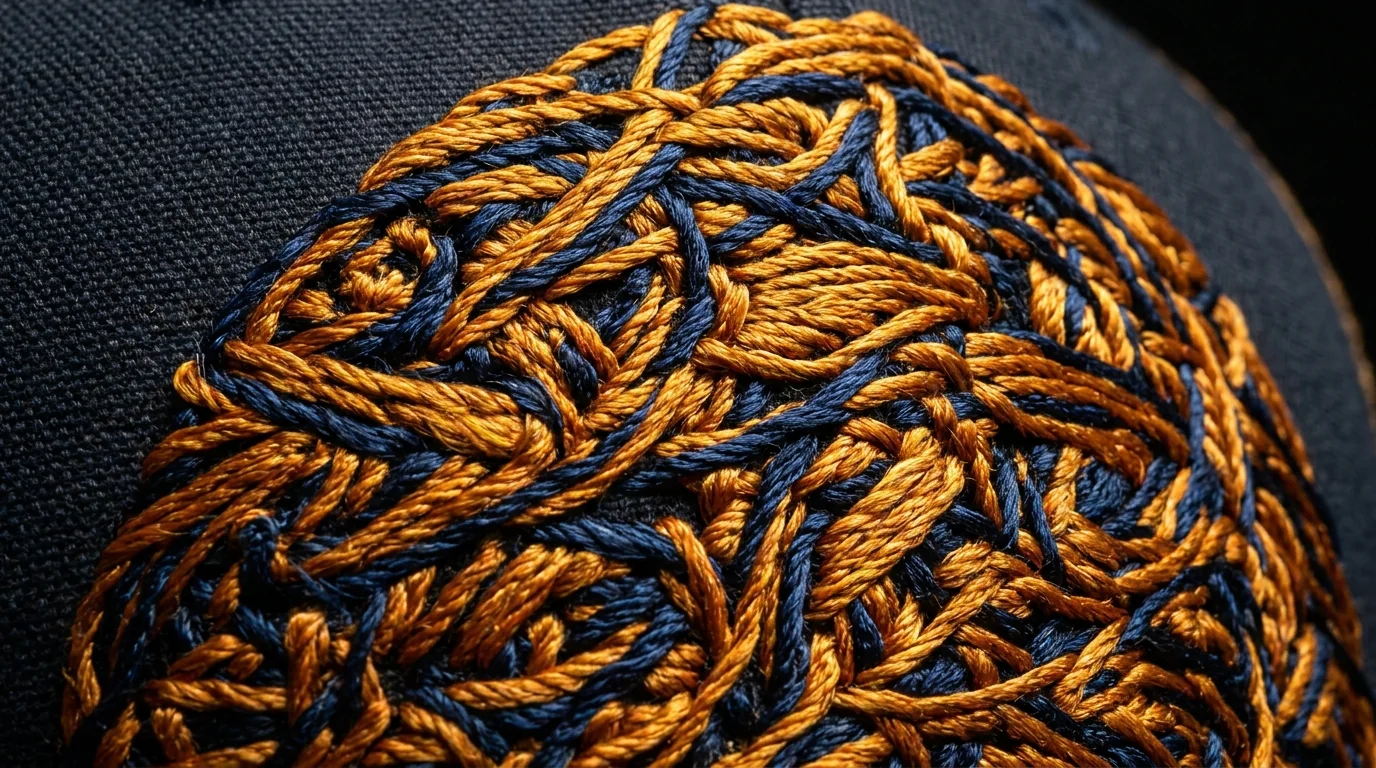 Fishing hat logo placement zones: front panel, side panel, back and under-brim