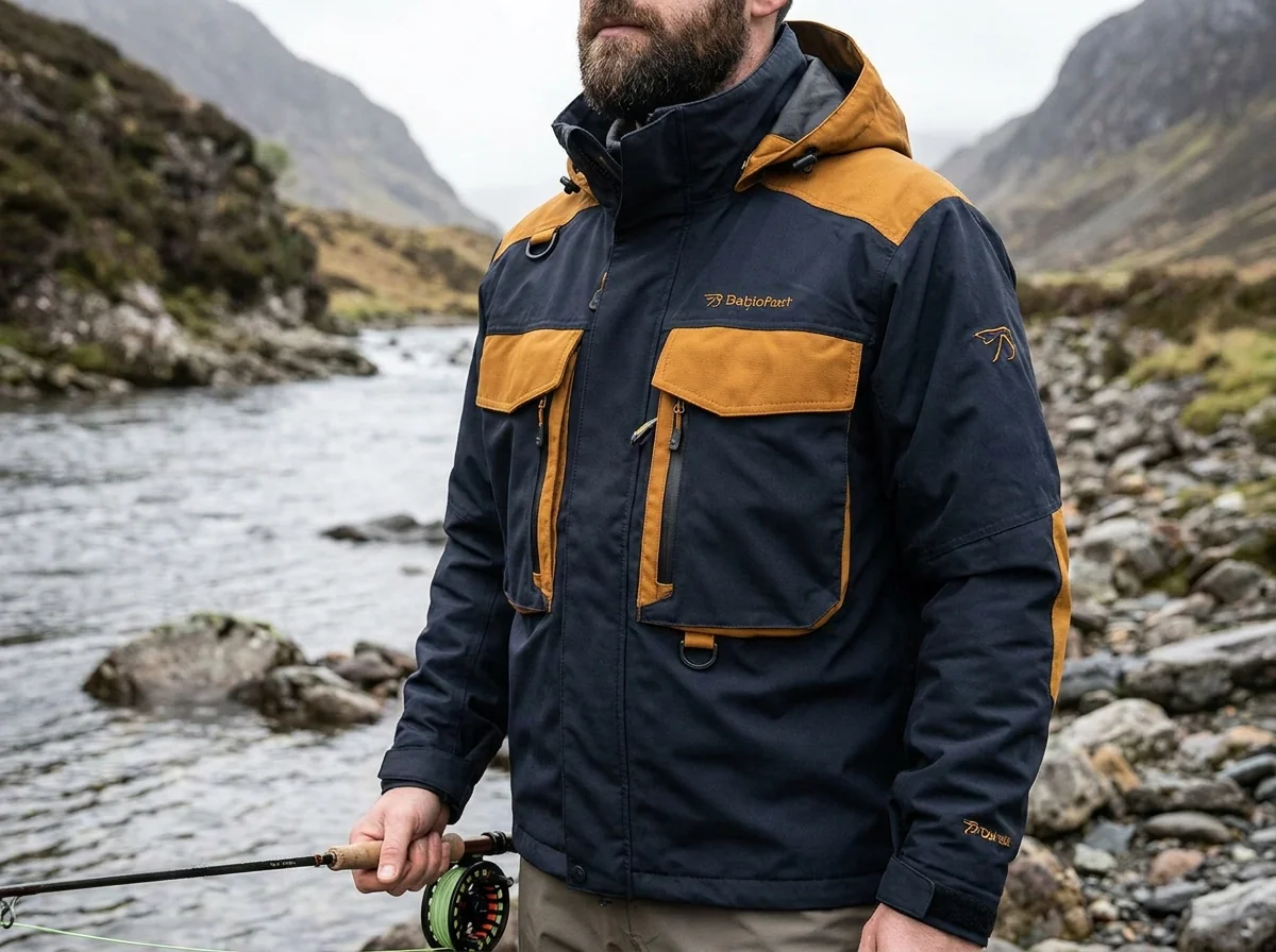Custom softshell fishing jacket