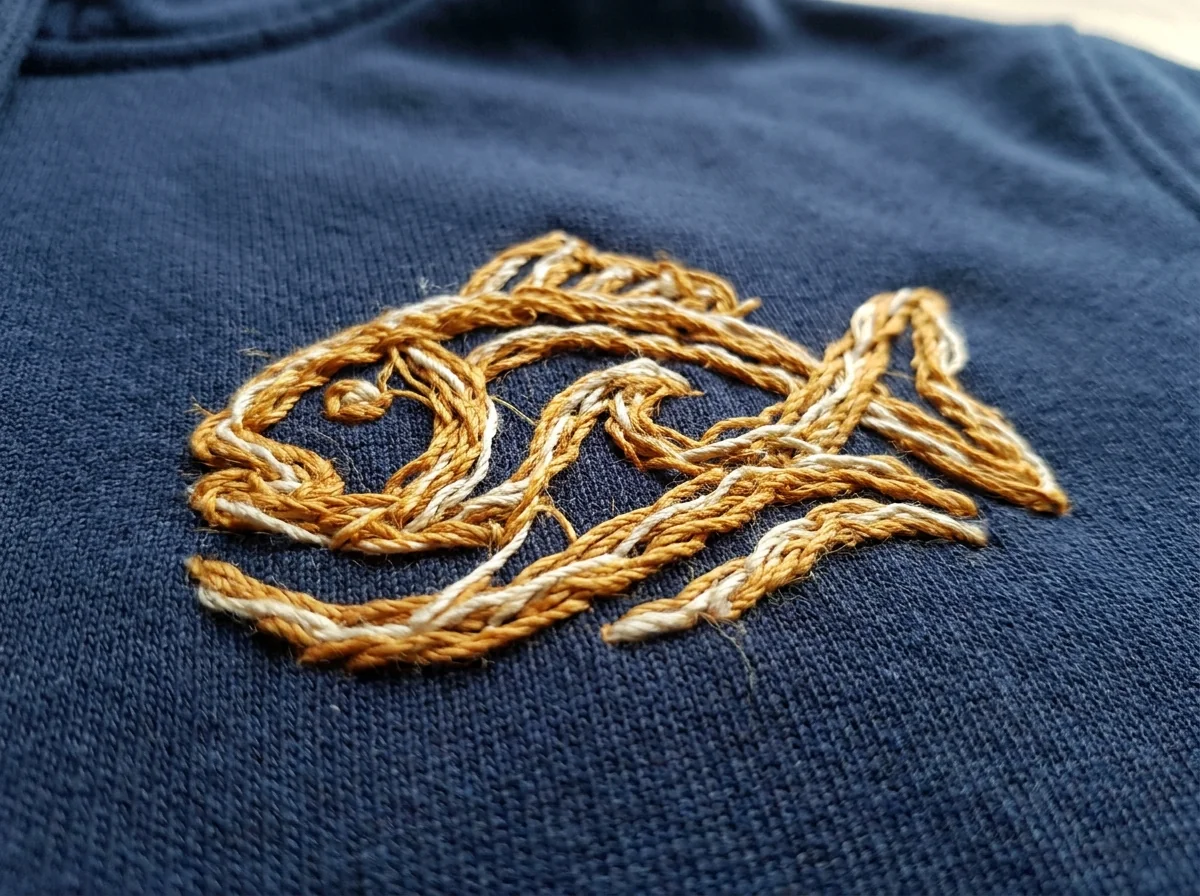 Fishing polo logo placement zones: left chest, sleeve badge, back yoke, nape, collar tip
