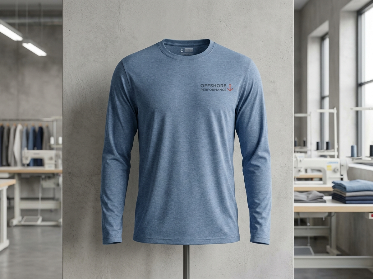Custom long-sleeve fishing sun shirt