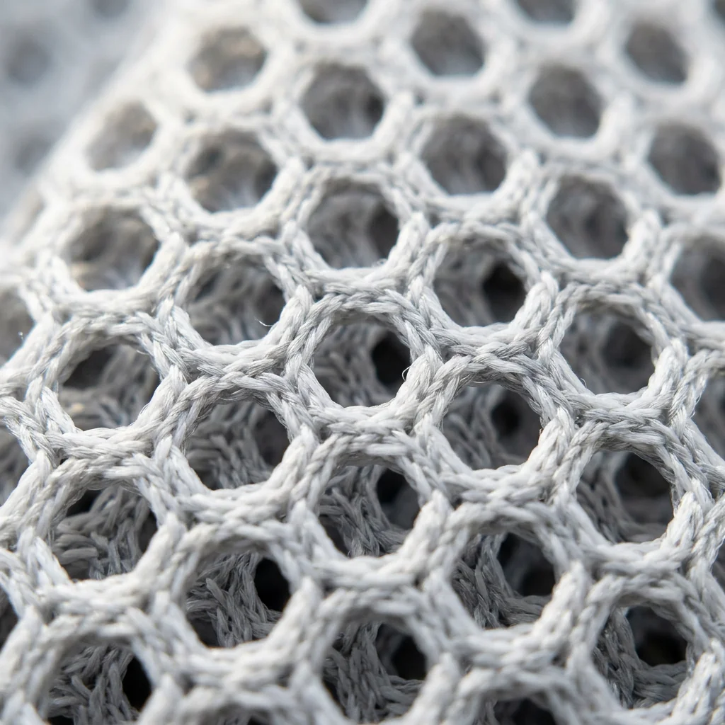 Cooling ventilating mesh fabric close-up