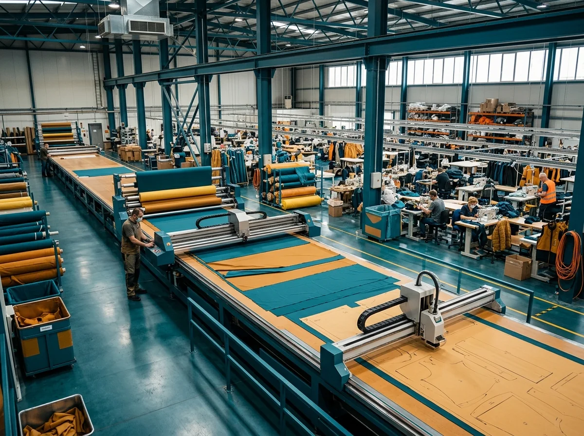 In-house fabric testing bench