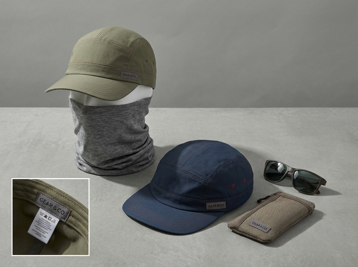 Private label fishing hats, gaiters and accessories