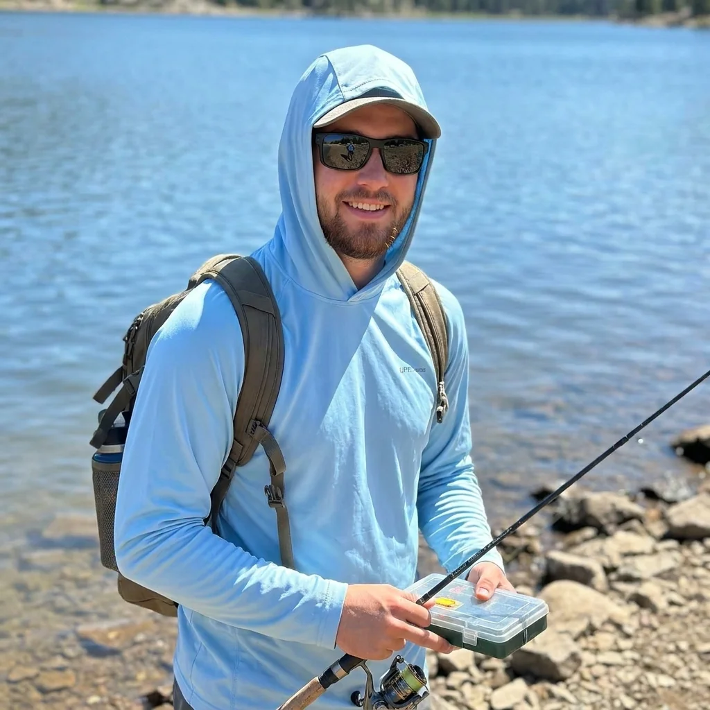 Custom women's fishing sun hoodie, women's-cut