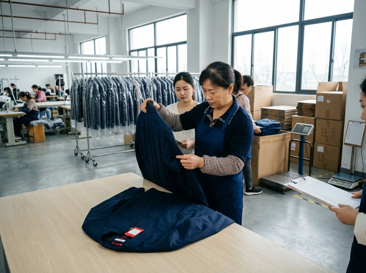 Pre-shipment quality inspection of women's fishing apparel