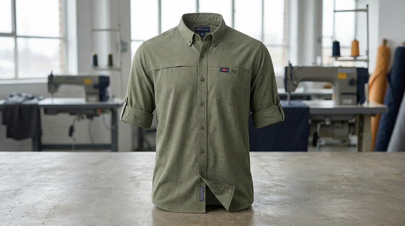 Work shirt on day one, crisp and branded