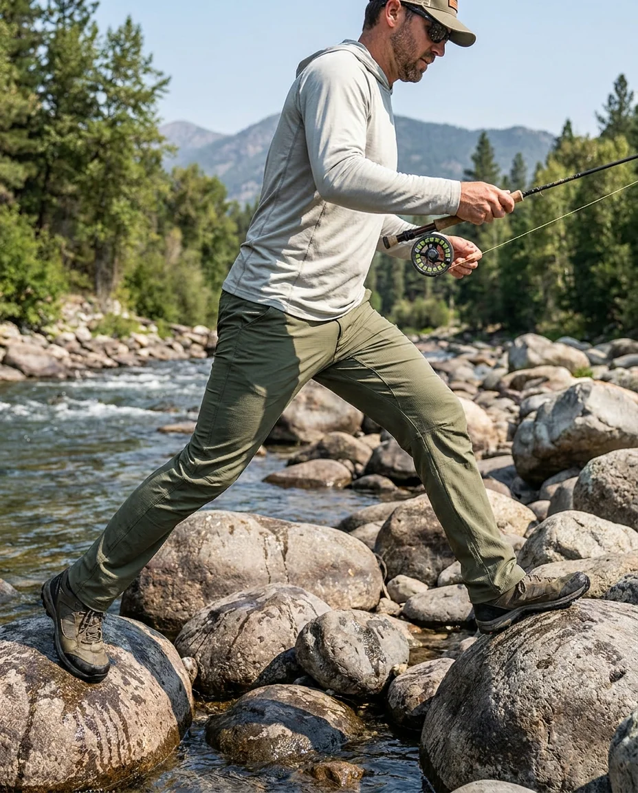 Full youth fishing apparel range built on one youth block