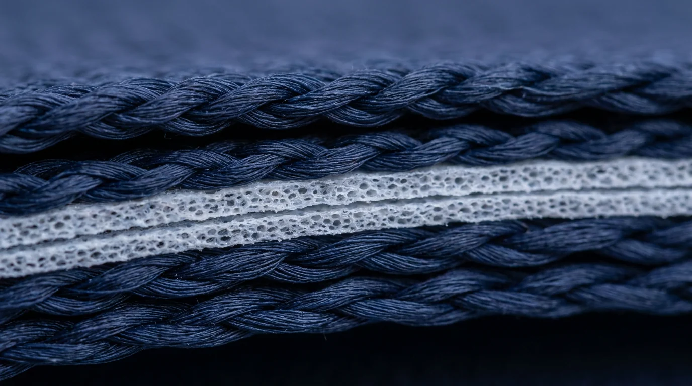 Child-safe construction detail on a youth fishing garment