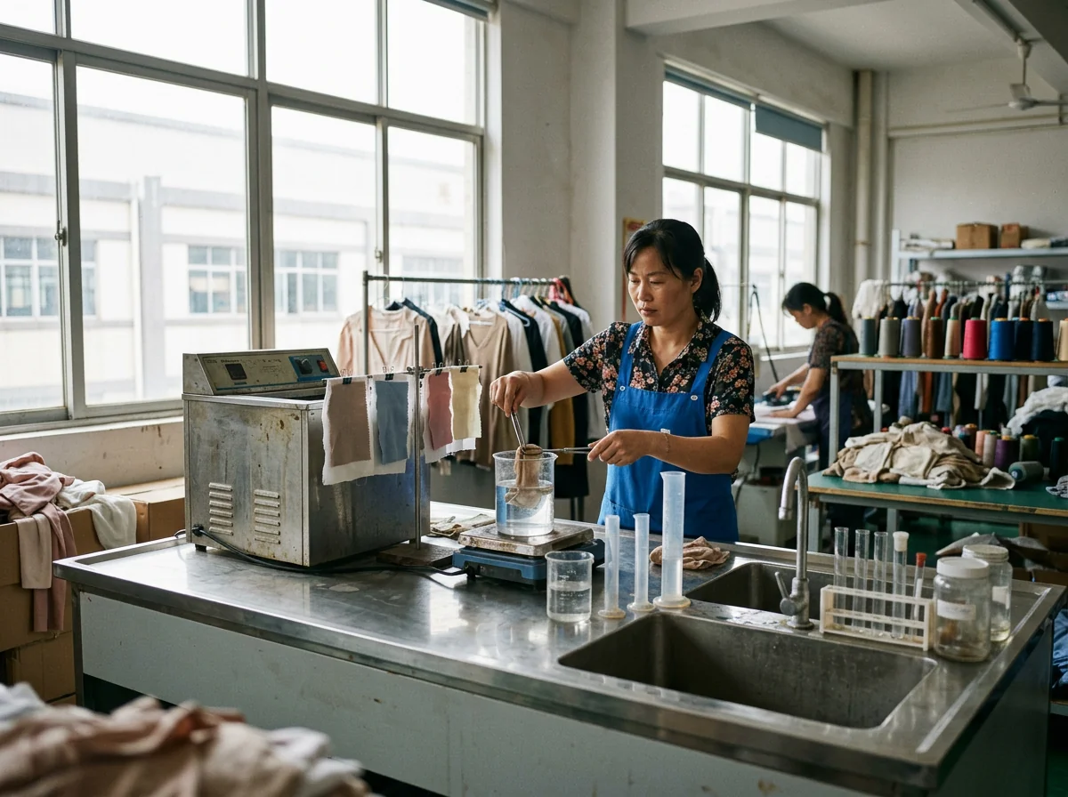 In-house pattern room grading a youth fishing apparel block